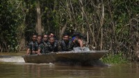 Phillips dan Pereira mengikuti patroli itu dalam rangka riset untuk pembuatan buku mengenai upaya konservasi di kawasan tersebut.  