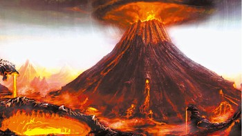 Letusan Gunung Tambora: Meletus pada tahun 1815, Gunung Tambora melontarkan 12 mil kubik gas, debu, dan batuan ke atmosfer. Ia juga melancarkan tsunami yang akhirnya menewaskan 10.000 orang seketika. Namun, itu bukanlah akhir. Letusan ini juga membuat sebagian besar Bumi tertutup awan, menyebabkan suhu lebih dingin selama berbulan-bulan dari Amerika Utara hingga Eropa, menyebabkan gagal panen dan kelaparan. Foto: Listverse