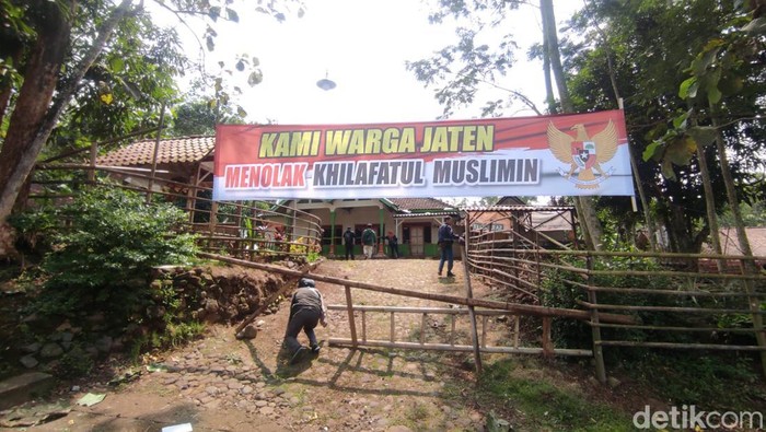 Lokasi sekolah milik Khilafatul Muslimin di Dusun Jaten Desa Wonokerto Kecamatan Wonogiri Kota, Kamis (16/6/2022).