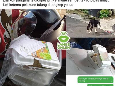 10 Potret Lucu Driver Ojol Saat Antar Makanan yang Bikin Ngakak