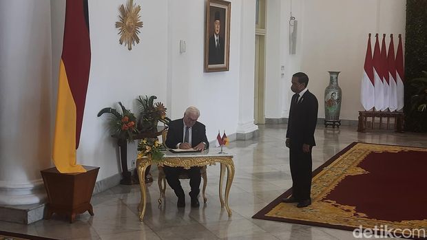 Presiden Jokowi terima kunjungan Presiden Jerman di Istana Bogor