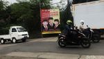 Spanduk Prabowo Presiden 2024 Mejeng di Sukabumi