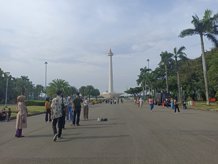 Suasana di dalam Monas usai dibuka lagi (Tiara-detikcom)