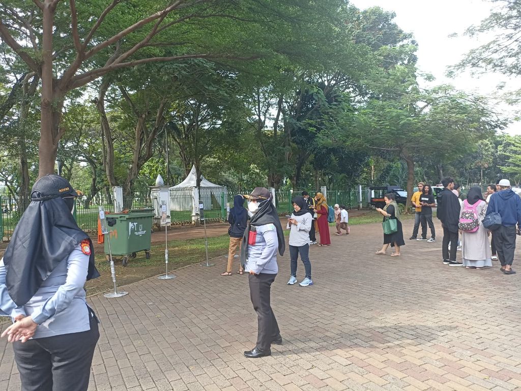 Suasana di dalam Monas usai dibuka lagi (Tiara-detikcom)