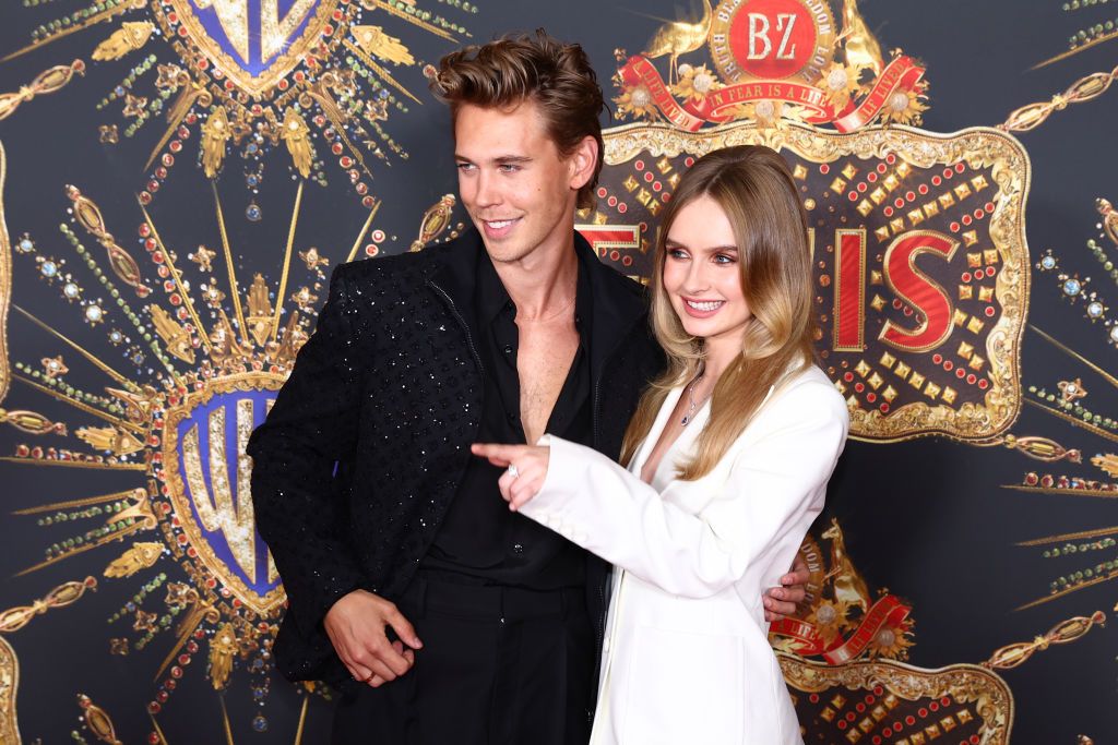 GOLD COAST, AUSTRALIA - JUNE 04: Austin Butler and Olivia DeJonge attend the Australian premiere of ELVIS at Event Cinemas Pacific Fair on June 04, 2022 in Gold Coast, Australia. (Photo by Chris Hyde/Getty Images)