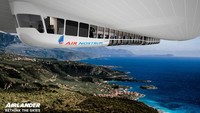 Dindingnya memberikan pemandangan desa yang ada di bawah. Maksimal, pesawat akan terbang setinggi 20 ribu kaki. (Hybrid Air Vehicles)