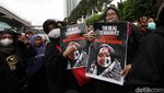 Foto-foto Ini Rekam Protes Penghinaan Nabi Muhammad di Kedubes India