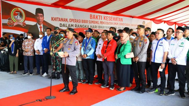 Kapolri Jenderal Listyo Sigit Prabowo di acara Hari Bakti Kesehatan di Titik 0 Km IKN (Foto: dok Polri)