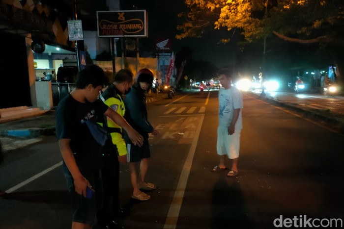Lokasi kecelakaan di Pandaan, Pasuruan