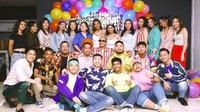 Dalam pesta kejutan itu hadir teman-teman Marion Jola. Foto: dok. Instagram Marion Jola