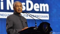 Mahathir Mohamad mengisi seminar di Rakernas NasDem 2022 bertajuk Politik Membangun Peradaban.