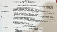 Pada 17 Juni 2022, beredar surat penetapan tersangka atas nama Nikita Mirzani untuk kasus yang dilaporkan oleh Dito Mahendra tersebut. Foto: dok ist
