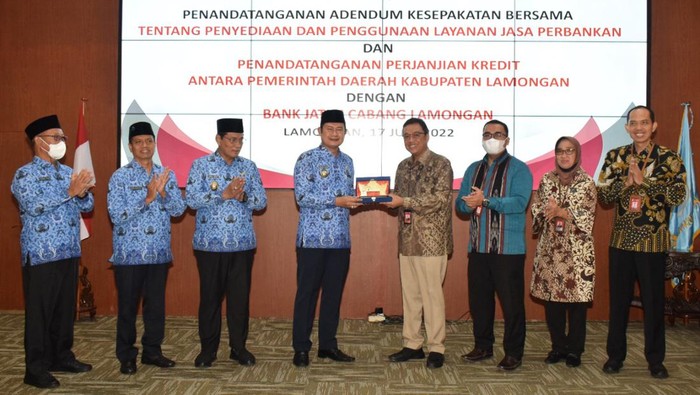 Pemkab Lamongan Jalin Kesepakatan Kredit Rp 200 M dengan Bank Jatim