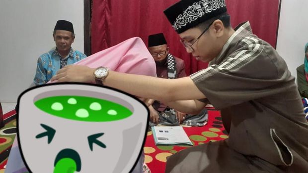 Suasana pernikahan Anhaf Arrafif dan Mawar (foto: dokumen Mawar)