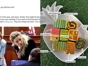 S3 Marketing! Penjual Kue Ini Promosi Pakai Foto Persidangan Johnny Depp