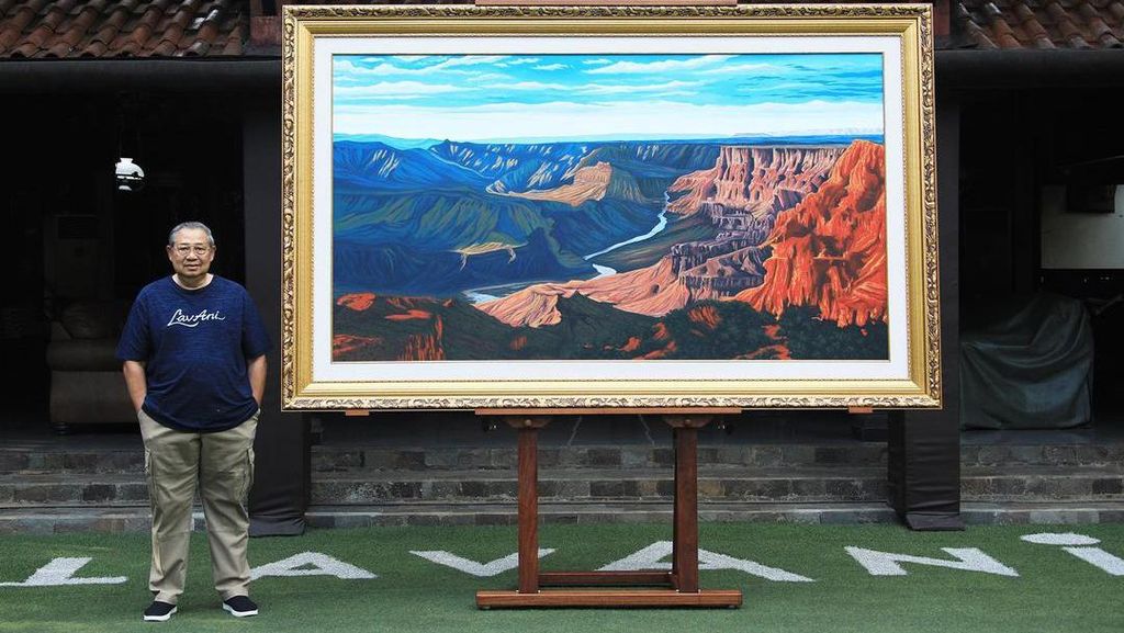 Ini Lukisan Grand Canyon Arizona SBY yang Berukuran Jumbo