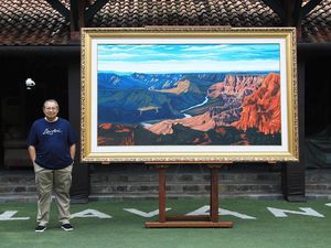 Ini Lukisan Grand Canyon Arizona SBY yang Berukuran Jumbo