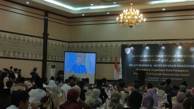 UAS di acara Silahturahmi Jalinan Alumni Timur Tengah Indonesia (JATTI) (Dwi Rahmawati/detikcom)