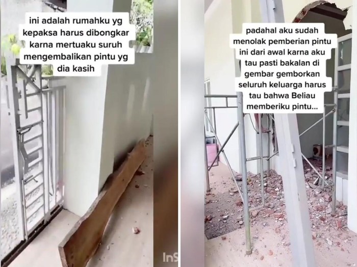 Unggahan viral menantu curhat mertua minta pintu rumah dikembalikan jadi sorotan warganet. Unggahan viral menantu curhat mertua minta pintu rumah dikembalikan jadi sorotan warganet.