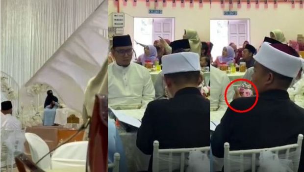 Acara pernikahan viral di media sosial.