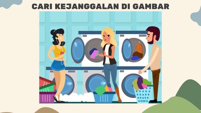 Asah otak Apa yang Aneh dari Gambar Ini? Latih Ketajaman Logika dan Mata Kamu