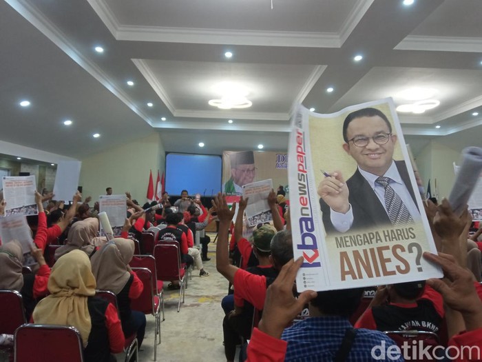 Deklarasi dukungan digelar oleh BNKAB dan BKNDI di Cut Nyak Dhien Ballrom. (Fakrhi Fadlurrohman/detikcom)