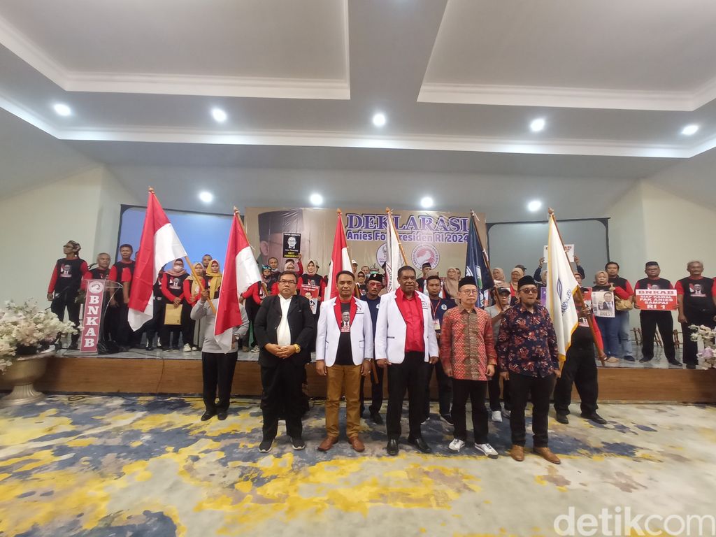 Deklarasi dukungan digelar oleh BNKAB dan BKNDI di Cut Nyak Dhien Ballrom. (Fakrhi Fadlurrohman/detikcom)