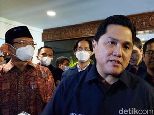 Ditanya soal Hasil Rakernas NasDem, Erick Thohir Cuma Menggeram