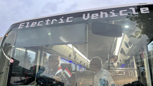 Ilustrasi bus listrik