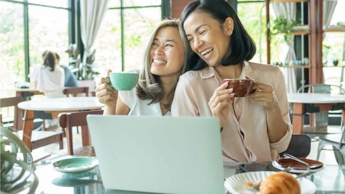 Ilustrasi pelanggan kafe