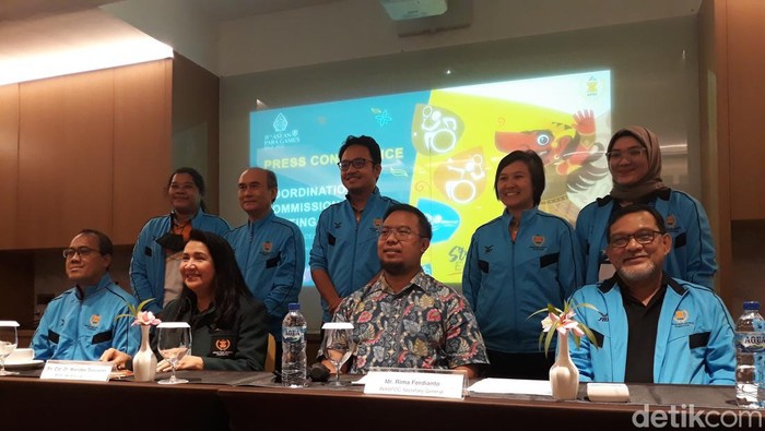 Jumpa pers Inaspoc dan ASPF soal terbitnya Perpres ASEAN Para Games, Sabtu (18/6/2022).