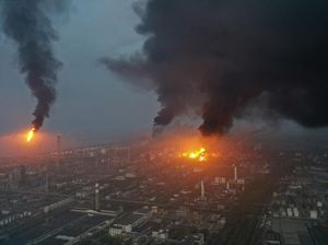 Ledakan Pabrik Kimia Shanghai Tewaskan 1 Orang, Picu Asap Pekat di Langit