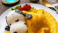 Ini sebenarnya hanya nasi dan telur, tetapi wanita ini berhasil membuatnya lebih menarik seperti snoopy yang sedar terlelap. Foto: boredpanda.com / Instagram : @sanaaaaaaaaat