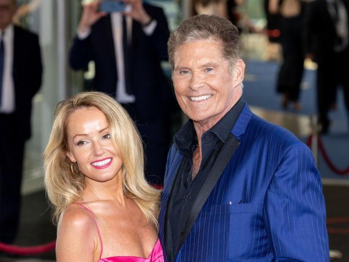 MONTE-CARLO, MONACO - JUNE 17: David Hasselhoff and wife Hayley Roberts attends the opening ceremony during the 61st Monte Carlo TV Festival on June 17, 2022 in Monte-Carlo, Monaco. (Photo by Arnold Jerocki/WireImage)