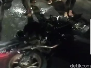 Viral Kebut-kebutan Motor di Jember Berujung Tabrakan Beruntun