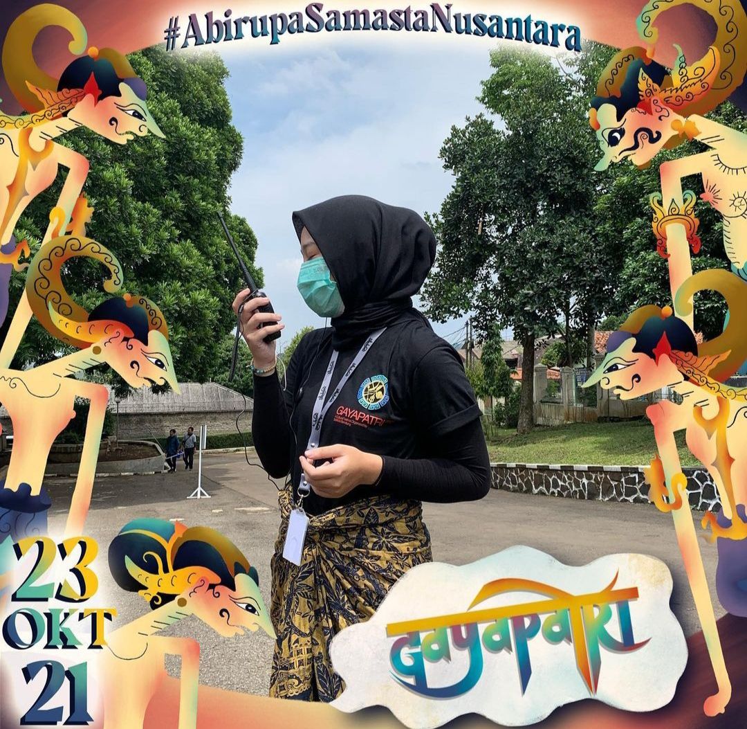Zara saat mengikuti kegiatan Festival Budaya 2021 di sekolahnya.