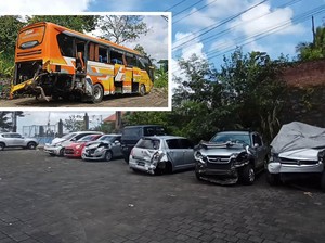 Detik-detik Mencekam Laka Bus Maut di Tabanan