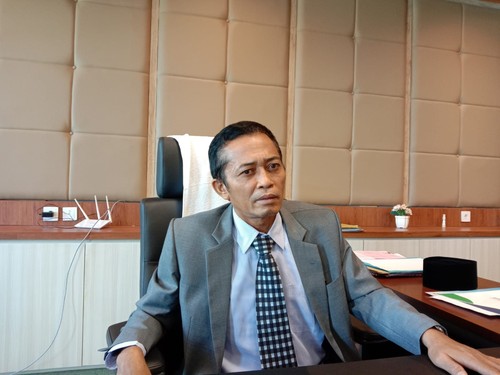 Bupati Lombok Tengah Lalu Pathul Bahri saat ditemui di kantor Bupati Lombok Tengah, Jalan Raya Puyung, Praya.