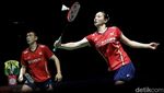Ekspresi Kemenangan Ganda Campuran China Juarai Indonesia Open 2022