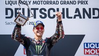 Quartararo mampu back to back podium, yang sebelumnya juga jadi juara MotoGP Catalunya (Getty Images)