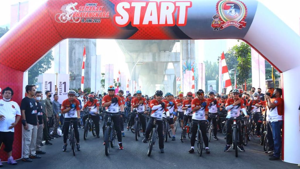 Lewat Fun Bike, Kapolri Ingatkan Sinergi Kunci Amankan G20 hingga Pemilu