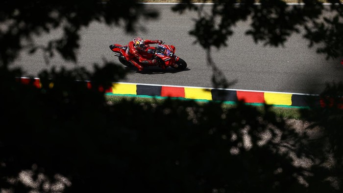 MotoGP - German Grand Prix - Sachsenring, Hohenstein-Ernstthal, Germany - June 18, 2022 Ducati Lenovos Jack Miller in action during qualifying REUTERS/Lisi Niesner