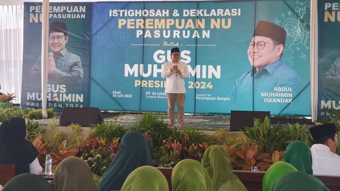 Konsisten Perjuangkan Kaum Santri dan Perempuan, Ribuan Warga Pasuruan Dukung Cak Imin Capres 2024