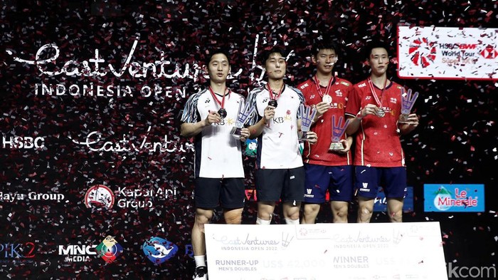 Liu Yu Chen/Ou Xuan Yi meraih gelar juara ganda putra Indonesia Open 2022. Liu/Ou menang dua gim langsung atas Choi Sol Gyu/Kim Won Ho.