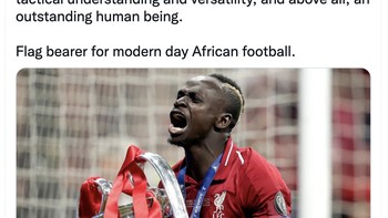 Sadio Mane tidak boleh dilupakan sebagai pemain hebat di Liga Inggris dengan tekniknya, fisik, kelincahan dan juga keramahannya. Foto: Instagram