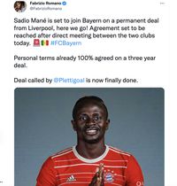 Sadio Mane Tinggalkan Liverpool, Netizen Tulis Pesan Menyentuh