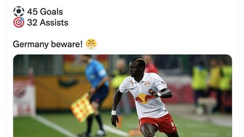 Di Bundesliga dahulu, Mane sudah hebat. Dia terlibat dalam 77 gol di 87 laga untuk RB Salzburg sebelum gabung Liverpool. Foto: Instagram