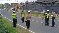 Sopir bus berinisial AS (38) ditetapkan sebagai tersangka dan ditahan. Kepada polisi, AS mengaku remnya blong (Foto: Chairul Amri Simabur/detikBali)