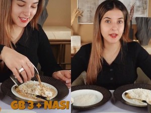 Sekte Baru Lagi! Tasya Farasya Makan Nasi Disiram Kuah Es Kopi Susu