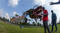 Festival Layang-Layang Internasional digelar di kawasan Bogor saat akhir pekan.